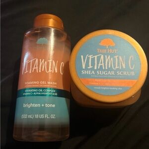 Tree hut body wash and scrub